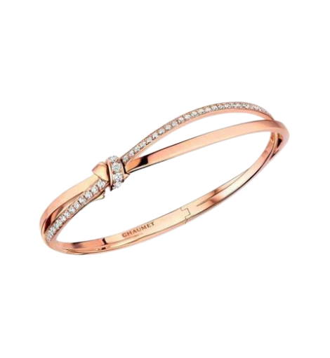 Liens Seduction Bracelet, Pink Gold, Diamonds