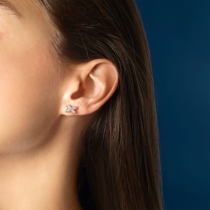Jeux de Liens Earring , Diamonds