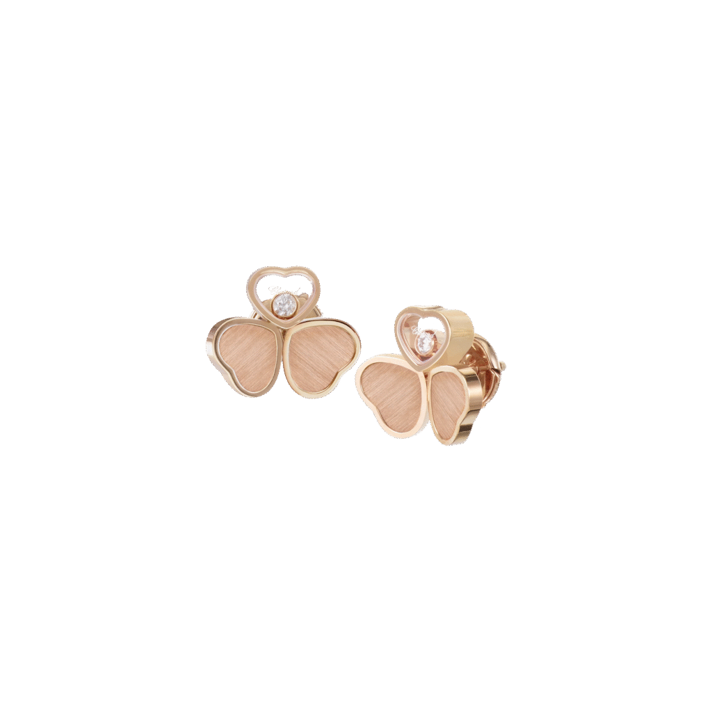Happy Hearts Wings Earrings, Diamonds