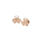 Happy Hearts Wings Earrings, Diamonds