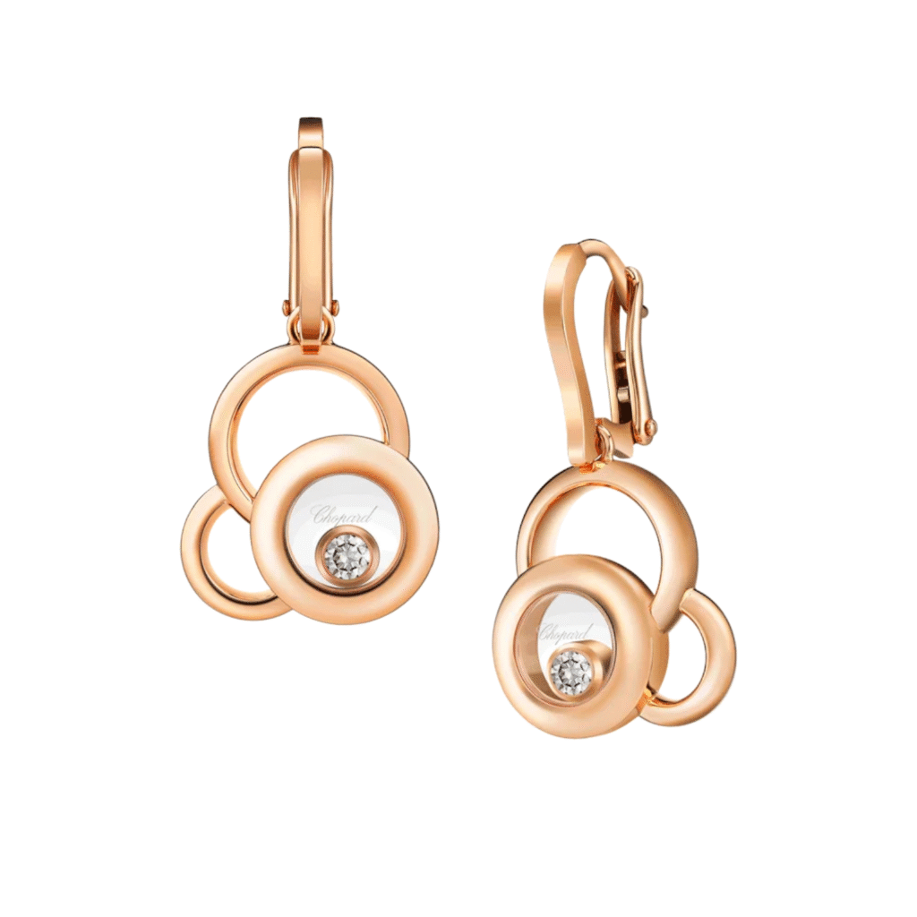 Happy Dreams Earrings, Rose Gold, Diamonds