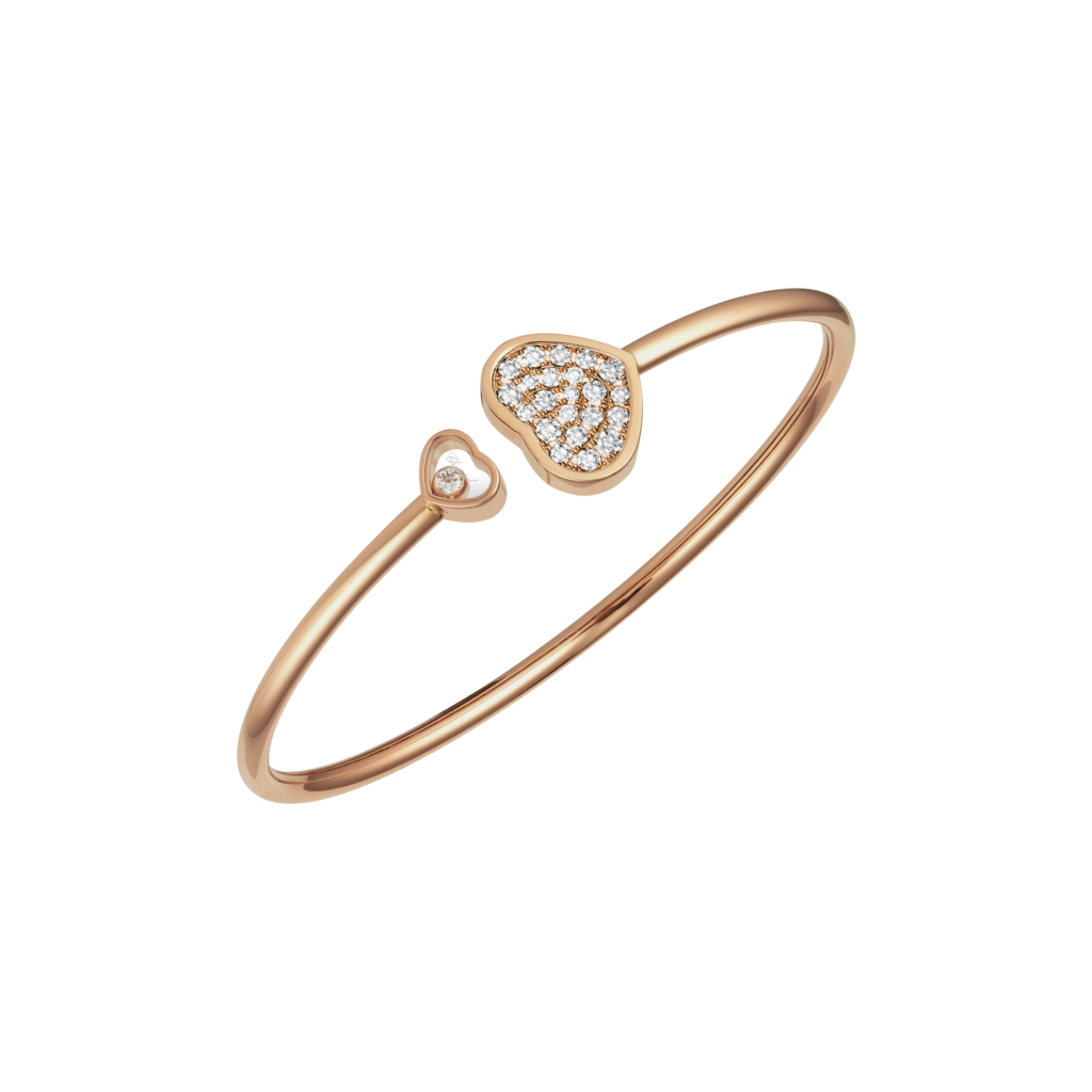 Happy Hearts Bangle, Diamonds