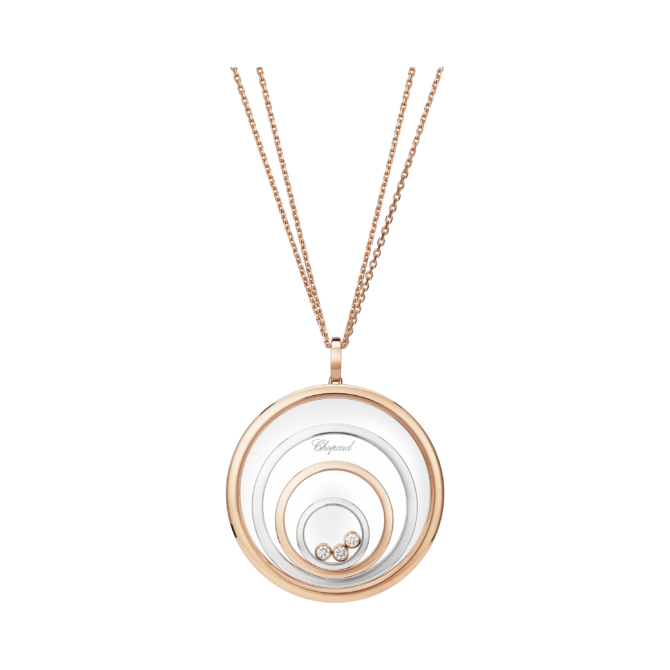 Happy Spirit Pendant, Ethical Rose Gold, Ethical White Gold,  Diamonds