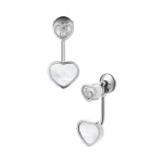 Happy Hearts Earrings, Ethical Gold, Diamonds