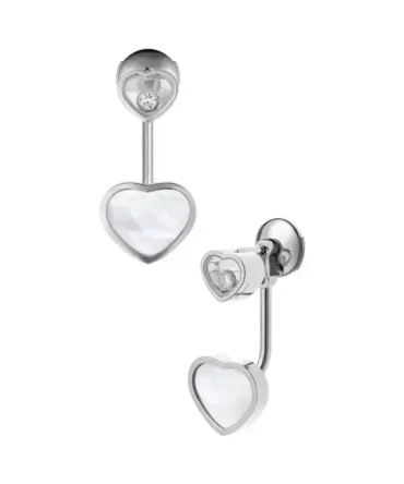 Happy Hearts Earrings, Ethical Gold, Diamonds