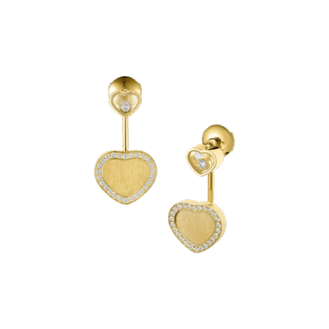 Happy Hearts Golden Hearts Earrings, Ethical Gold, Diamonds