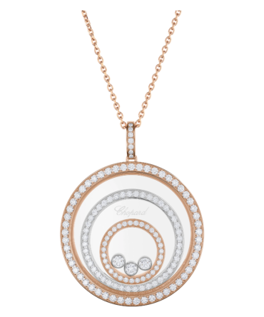 Happy Spirit Pendant, Ethical Rose Gold, Ethical White Gold, Diamonds