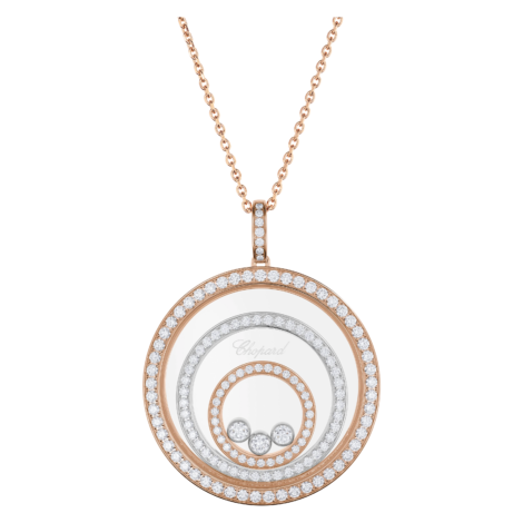 Happy Spirit Pendant, Ethical Rose Gold, Ethical White Gold, Diamonds
