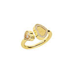 Happy Hearts Golden Hearts Ring, Ethical Yellow Gold, Diamonds