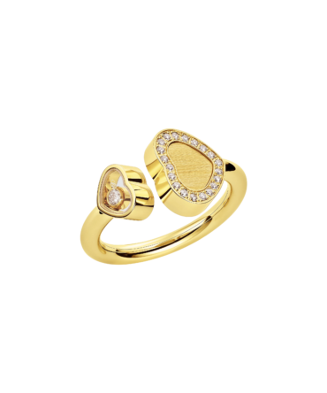 Happy Hearts Golden Hearts Ring, Ethical Yellow Gold, Diamonds
