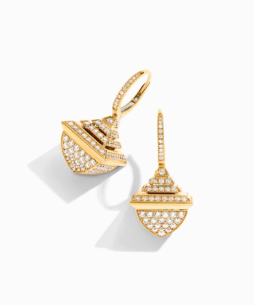 Cleo Rev Full Diamond Drop Earrings