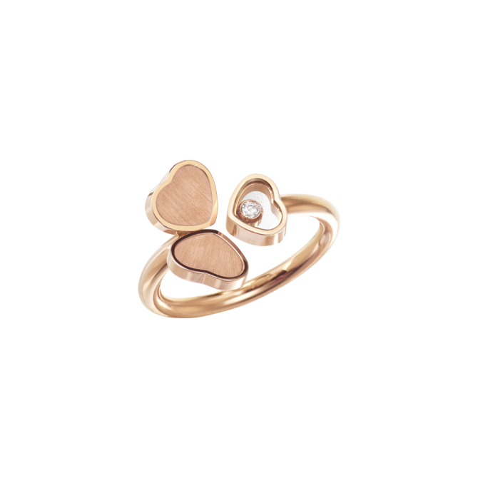 Happy Hearts Wings Ring, Ethical Gold, Diamond