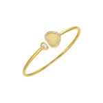 Happy Hearts Golden Hearts Bangle, Ethical Yellow Gold, Diamonds