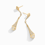 Cleo Full Diamond Teardrop Earrings
