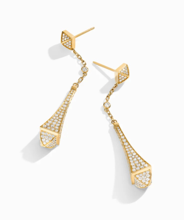 Cleo Full Diamond Teardrop Earrings