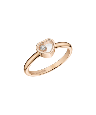 My Happy Hearts Ring, Ethical Rose Gold, diamond