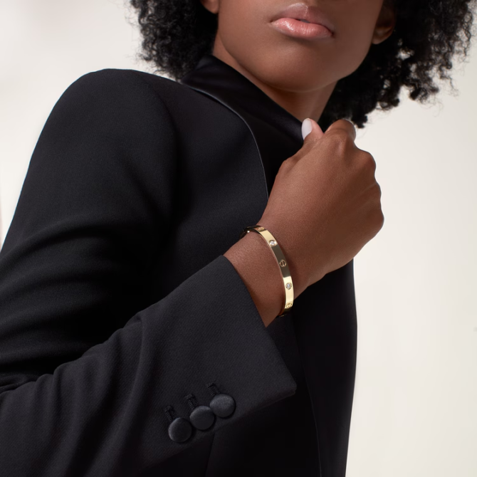 Love Bracelet, Classic Model, 4 Diamonds
