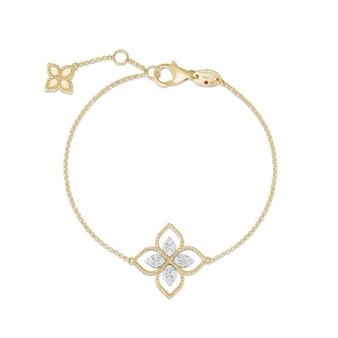 Princess Flower Bracelet with Diamonds