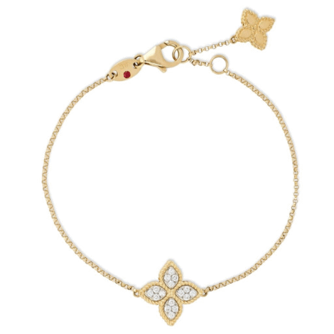 Princess Flower Bracelet with Diamonds