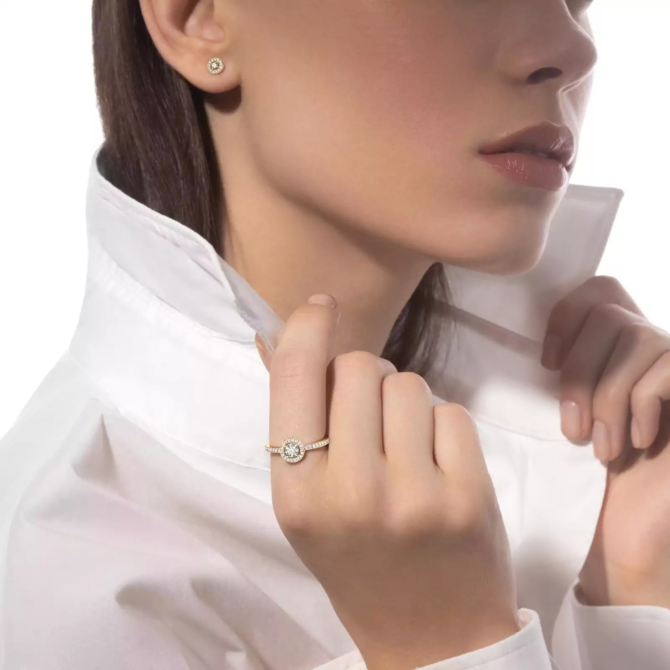 Joy Round Diamonds SM Earrings