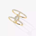 Glam'Azone 2 Rows Pavé Ring