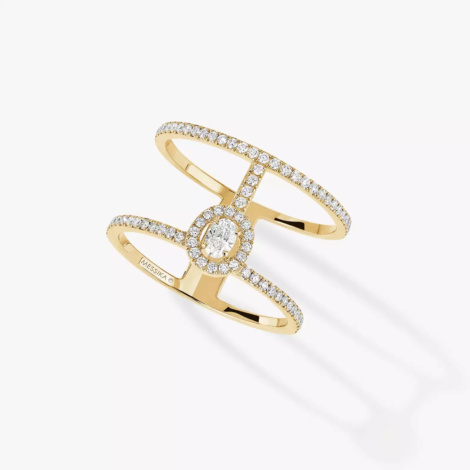 Glam'Azone 2 Rows Pavé Ring