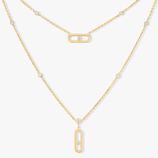 Move Uno 2 Rows Necklace