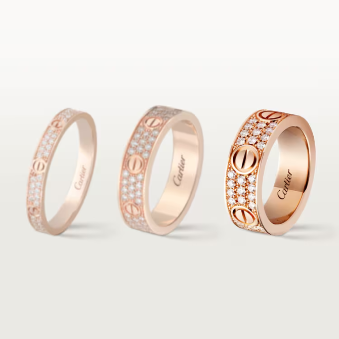 Love Ring, Classic Model, Paved