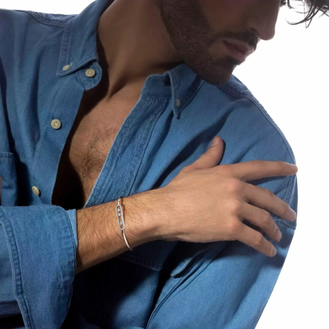 Move Pavé Thin Bangle