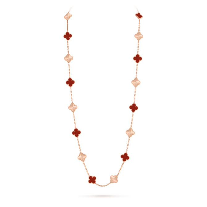 Vintage Alhambra Long Necklace, 20 motifs