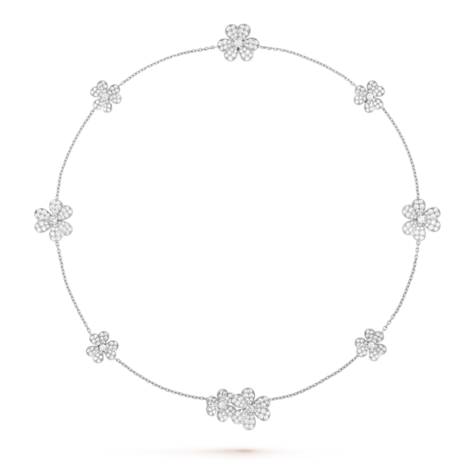 Frivole Necklace,  9 Flowers