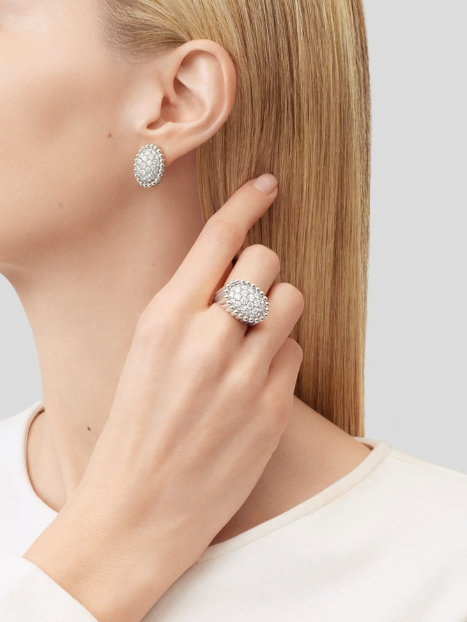 Perlée Diamonds Pavé Ring