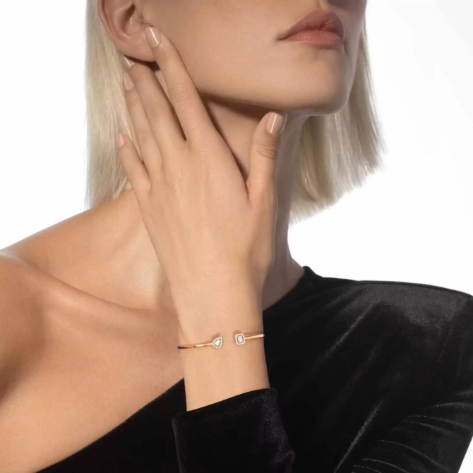 My Twin Toi & Moi Thin Bangle 0.15ct x2