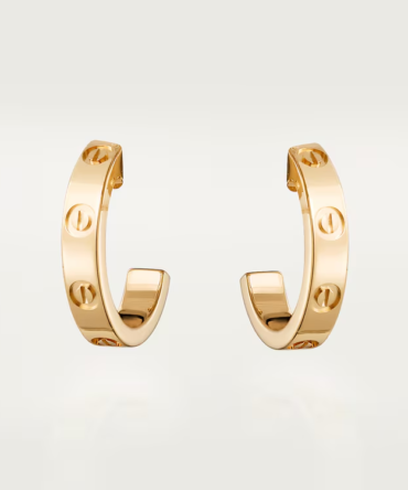 Love Hoop Earrings, Small Model