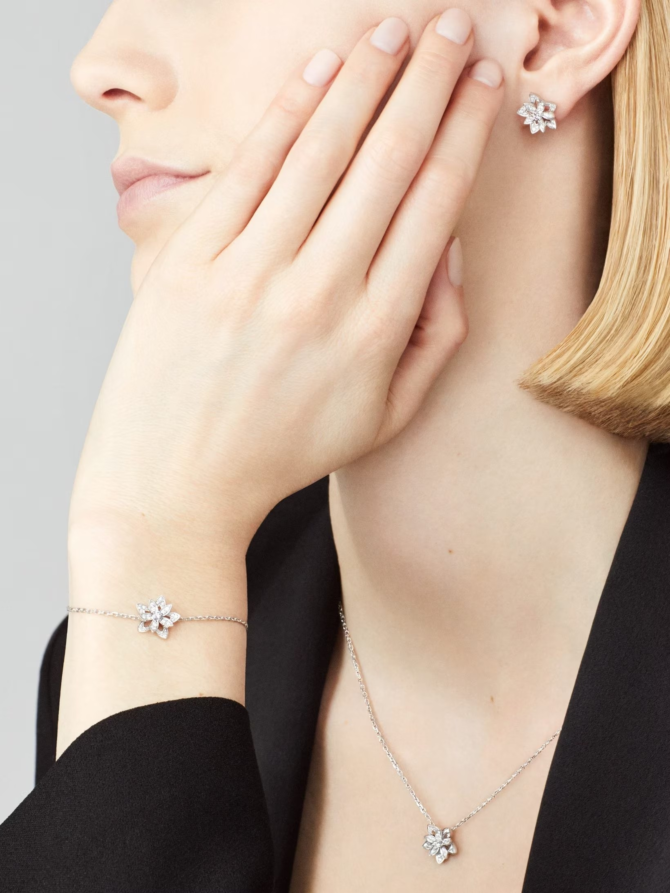 Lotus Openwork Earrings Mini Model
