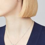 Socrate Pendant, 3 flowers (White Gold, Diamond) - Image 2