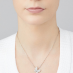 Two Butterfly Pendant (White gold, Diamond) - Image 2