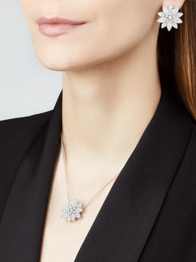 Lotus Earrings, Medium Model