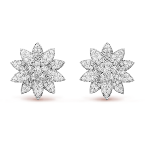 Lotus Earrings, Medium Model