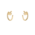 Juste un Clou Hoop Earrings, Small Model, Paved