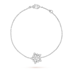 Lotus Openwork Bracelet Mini Model (White Gold, Diamond)