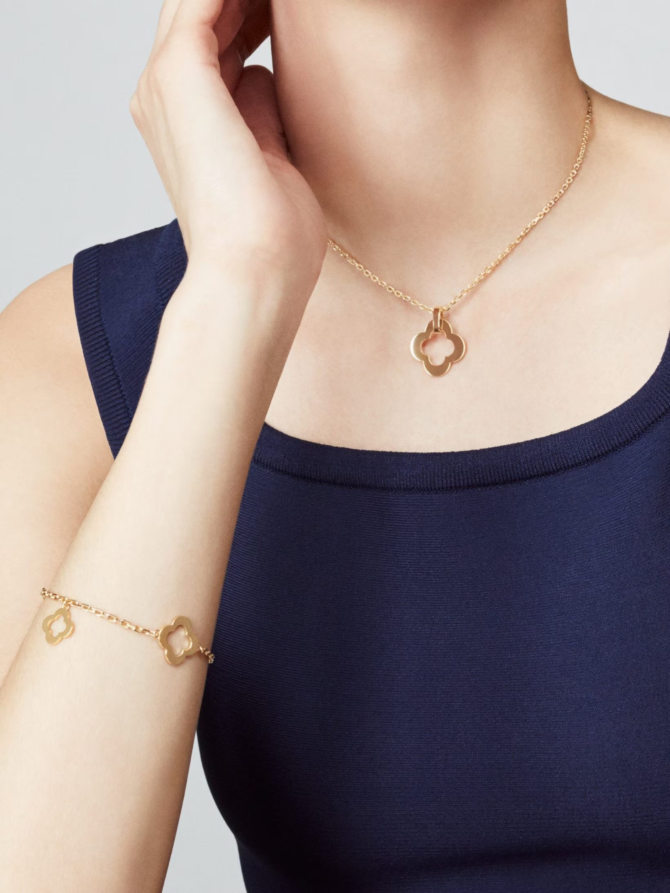 Byzantine Alhambra Bracelet, 3 Motifs (Yellow Gold)