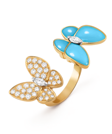 Two Butterfly Between the Finger Ring