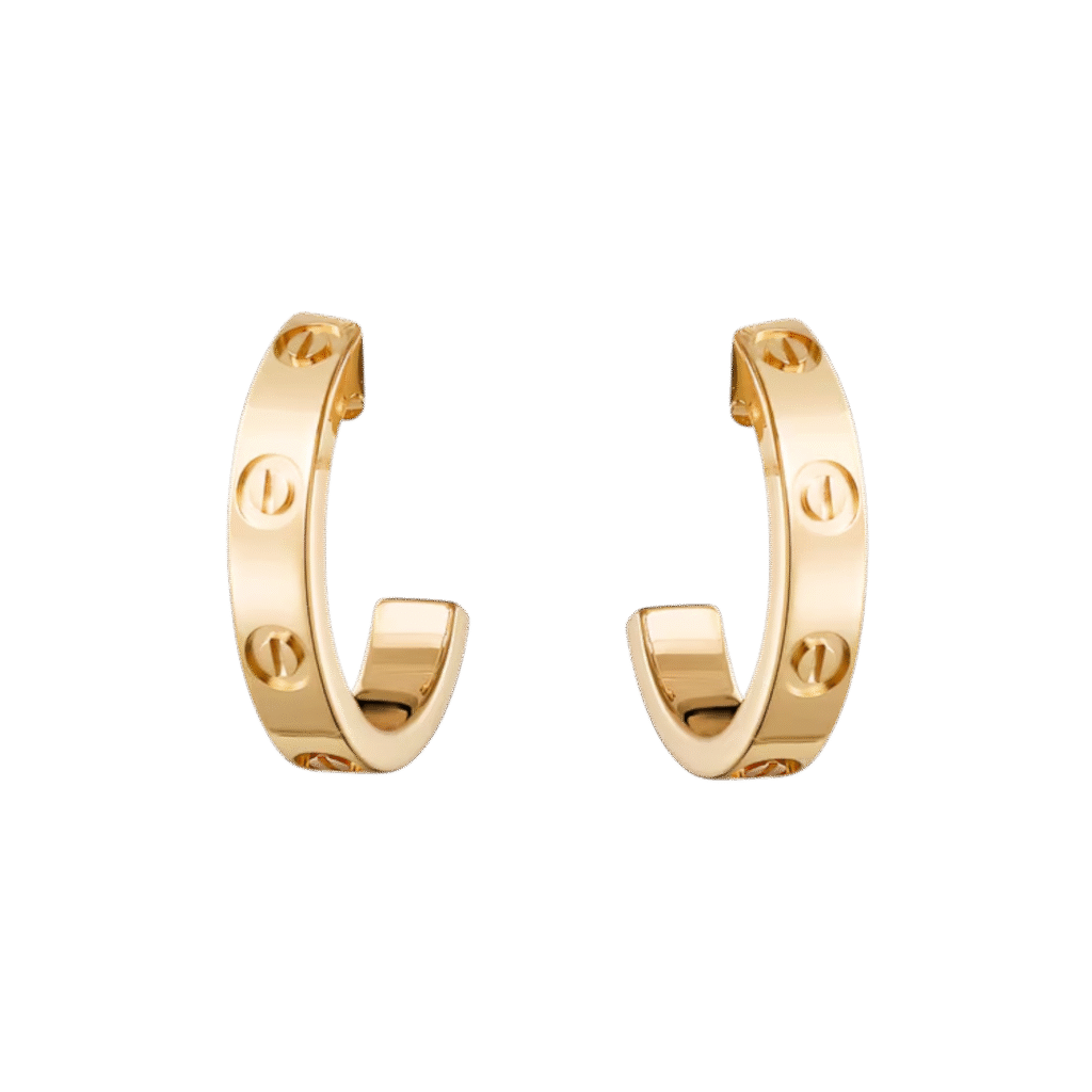 Love Hoop Earrings, Small Model