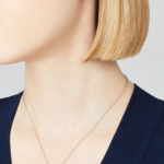 Lotus Pendant, Small Model (White Gold, Diamond) - Image 2