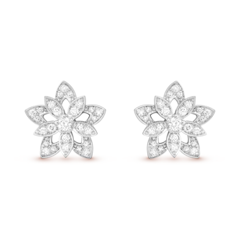 Lotus Openwork Earrings Mini Model