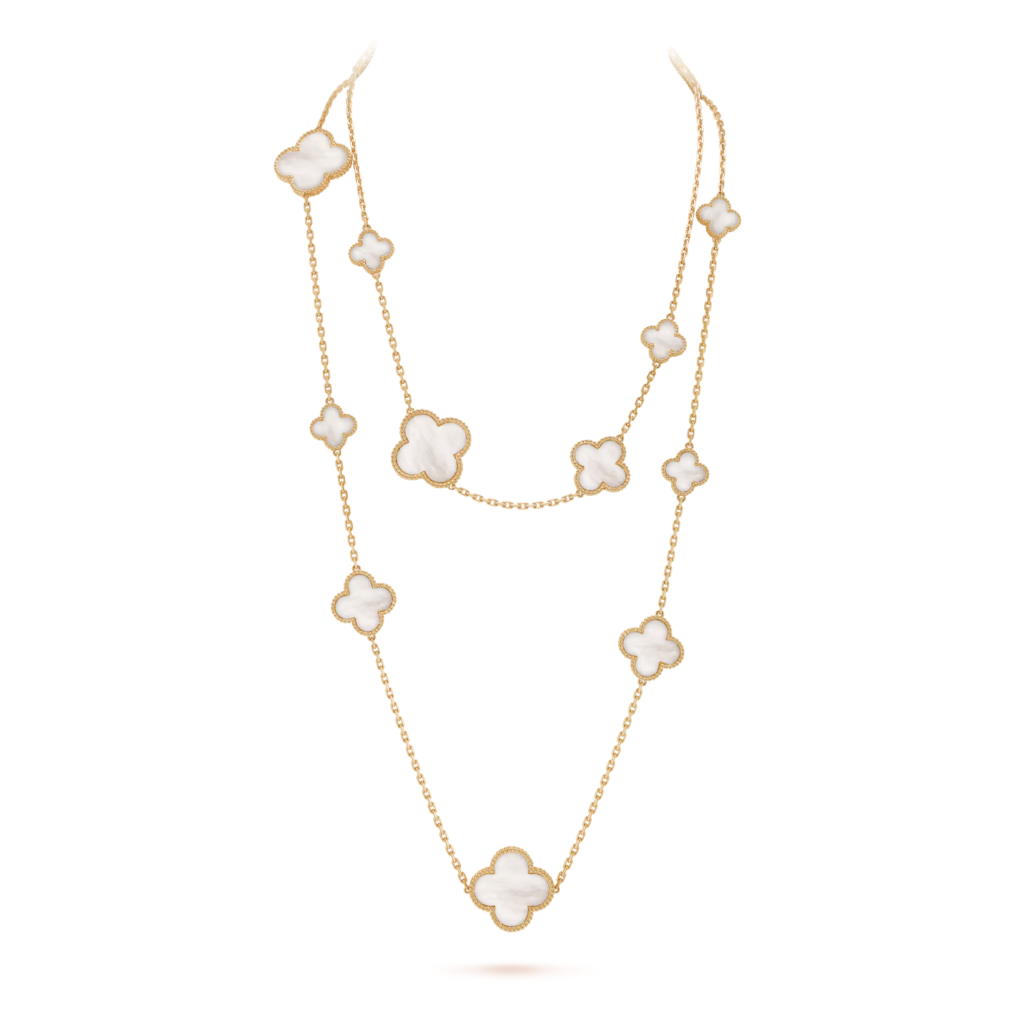 Magic Alhambra Long Necklace, 16 Motifs