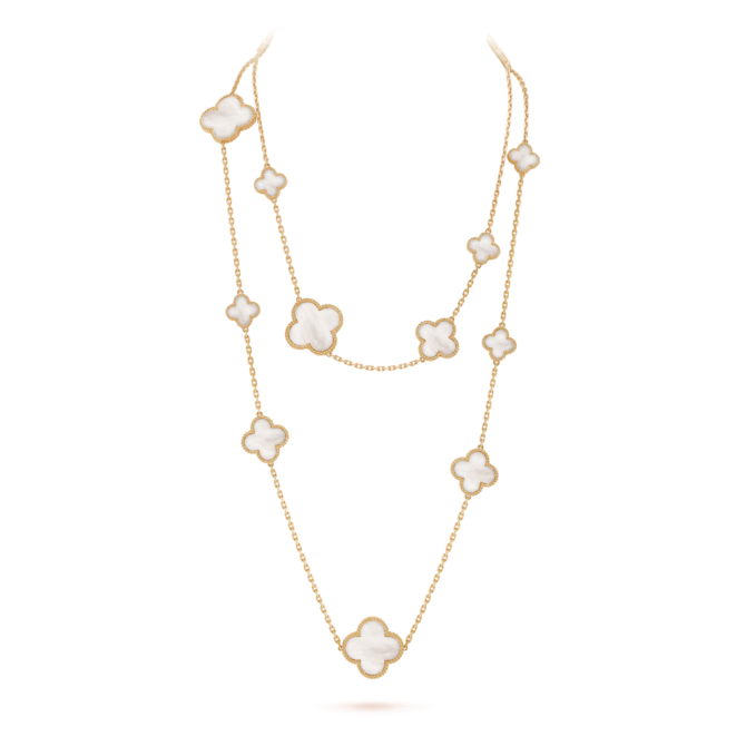 Magic Alhambra Long Necklace, 16 Motifs
