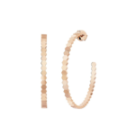 Bee de Chaumet Hoop Earrings, Rose Gold