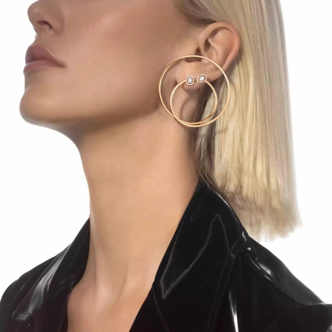 My Twin Mono Hoop 2x0.10ct Earrings